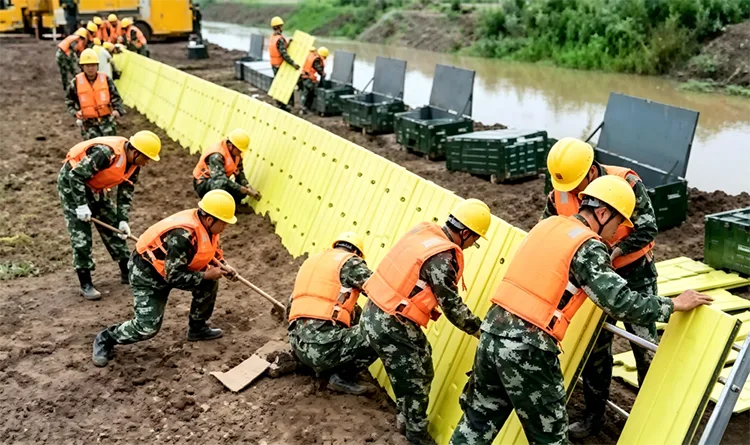 Prefabricated Slab Dam Flood Control Embankment